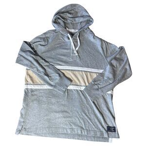 Abercrombie & Fitch Sweatshirt Hoodie Mens‎ Sz. XL Colorblock Cotton Preppy